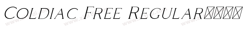 Coldiac Free Regular字体转换